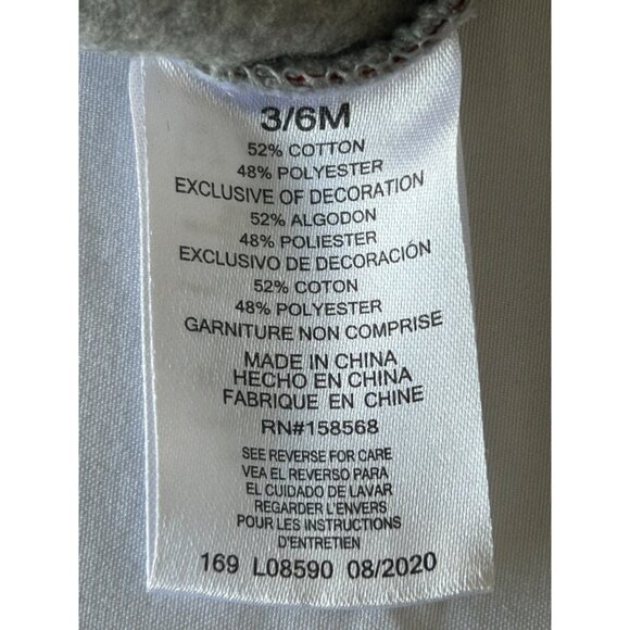 Camo Print Baby Sweatshirt "New In Town" 3/6 Months - Weeplay - Picture 5 of 6